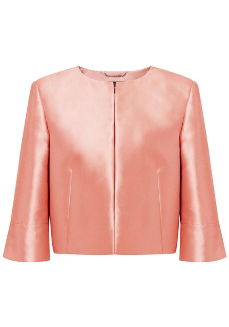 Giacca in satin rosa pesca Alberta Ferretti - donna